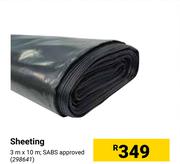 Sheeting 3m x 10m