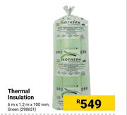 Thermal Insulation Green-6m x 1.2m x 100mm