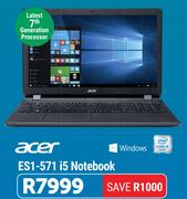 Acer ES1-571 i5 Notebook-On A 5GB Data Contract