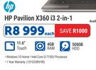 HP Pavilion X360 i3 2 In 1-Each