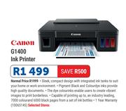Canon G1400 Ink Printer