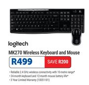 Logitech MK270 Wireless Keyboard And Mouse