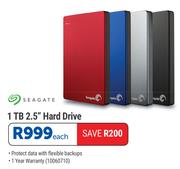Seagate 1TB 2.5" Hard Drive-Each