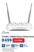 TP-Link TD-W8961 300Mbps Wireless N Modem Router