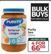 Purity Jars-For 4 x 200ml
