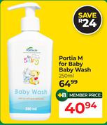 Portia M For Baby Baby Wash-250ml