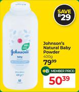 Johnson's Natural Baby Powder-400g