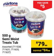 Marltons Semi Moist Treat Tubs-500g Each