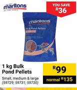 Marltons Bulk Pond Pellets-1Kg