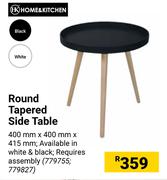 Home & kitchen Round Tapered Side Table-400mm X 400mm 415mm