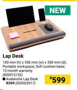 Lap Desk-100mm (h) X 550mm(w) X 350mm(d)