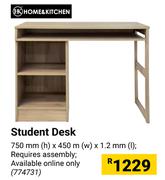 Home & Kitchen Student Desk-750mm(h) X 450m(w) X 1.2mm(l)