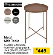Home & Kitchen Metal Side Table