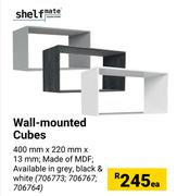 Shelfmate Wall MountedCubes-400mm x 220mm x 13mm Each