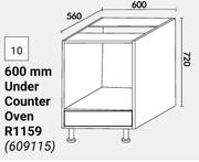 Home & Kitchen Floor Units 600mm Under Counter Oven