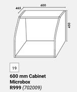 Home & Kitchen Tall Units 600mm Cabinet Microbox