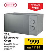 Defy 20L Microwave Oven DMO381
