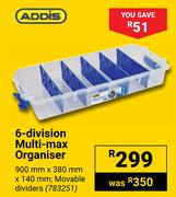 Addis 6 Division Multi Max Organiser
