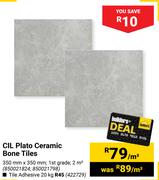 CIL Plato Ceramic Bone Tiles-PerSqm