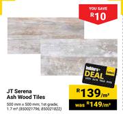 JT Serena Ash Wood Tiles 500 x 500mm-PerSqm