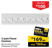 3-Pack Flower Cornices-Per Pack