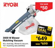 Ryobi 3000W Blower Mulching Vacuum