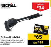 Nexgrill 2-Piece Brush Set