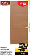 Horizontal Grooved Door 2.032m(h) X 813mm(w)