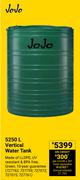 Jojo 5250Ltr Vertical Water Tank