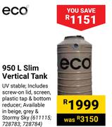 Eco 950Ltr Slim Vertical Tank