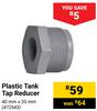 Plastic Tank Tap Reducer 40mm x 20mm