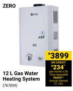 Zero 12Ltr Gas Water Heating System 767839