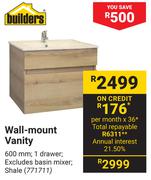 Builders Wall-Mount Vanity