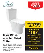 Solo Maui Close-Coupled Toilet Suite