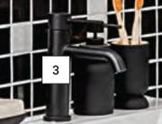 Lusso Reno Basin Mixer Standard Black