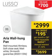 Lusso Aria Wall Hung Pan