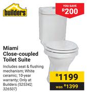 Builders Miami Close Coupled Toilet Suite