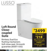 Lusso Loft Round Close Coupled Suite
