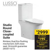 Lusso Studio Round Close Coupled Suite