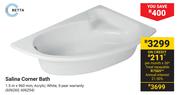 Betta Salina Corner Bath