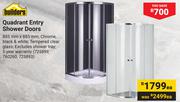 Builders Quadrant Entry Shower Doors-Each