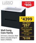 Lusso Wall hung Cara Vanity