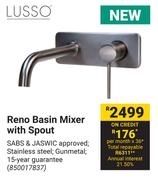 Lusso Reno Basin Mixer With Spout