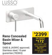 Lusso Reno Concealed Basin Mixer & Spout