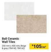 Bali Ceramic Wall Tiles-250mm x 400mm Per Sqm 