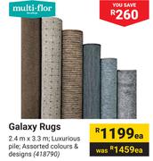 Multi Flor Galaxy Rugs-2.4m x 3.3m Each