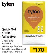 Tylon Quick Set 6 Tile Adhesive