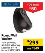 Solar Flair Round Wall Washer