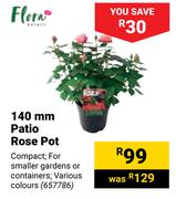 Flora 140mm Patio Rose Pot