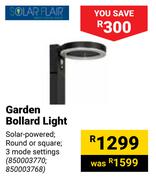 Solar Flair Garden Bollard Light